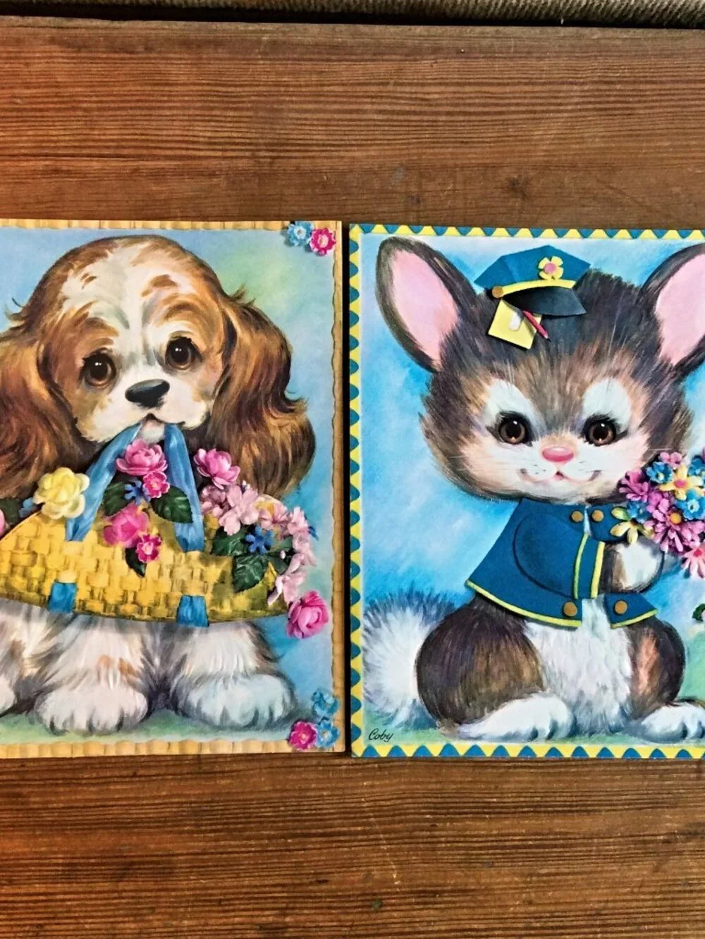 Coby Greeting Cards Set of 2 Thinking of You & Happy Anniversary Unused No Env